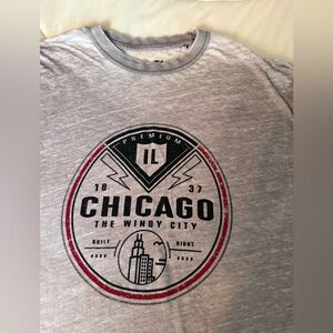 Gray Chicago Graphic T-Shirt